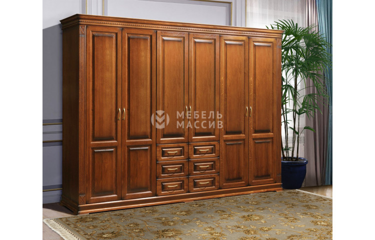Шкаф 6-ти створчатый Флоренция-2